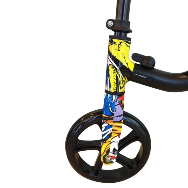 SCOOTER MONOPATIN  2 RUEDAS ALTURA AJUSTABLE CON ASIENTO 2 EN 1, MANILLAS ANTIDESLIZANTES - Imagen 3