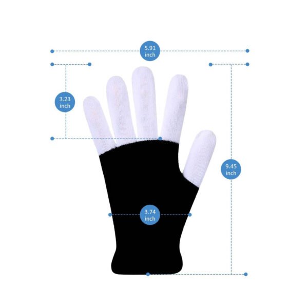 GUANTES CON LUCES LED, FACIL DE LIMPIAR/ CALIDO Y EXTRASUAVE - Imagen 4
