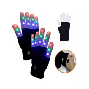 GUANTES CON LUCES LED, FACIL DE LIMPIAR/ CALIDO Y EXTRASUAVE