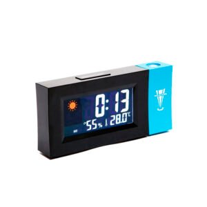 RELOJ ALARMA CON PANTALLA LED CON PROYECCIÓN DE NÚMEROS.