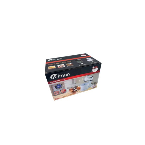 MEZCLADORA TURBO DE 200W, 7 VELOCIDADES MAS RECIPIENTE - Imagen 7