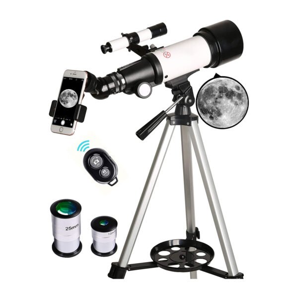 TELESCOPIO ASTRONÓMICO PORTÁTIL Y POTENTE 16X-120X