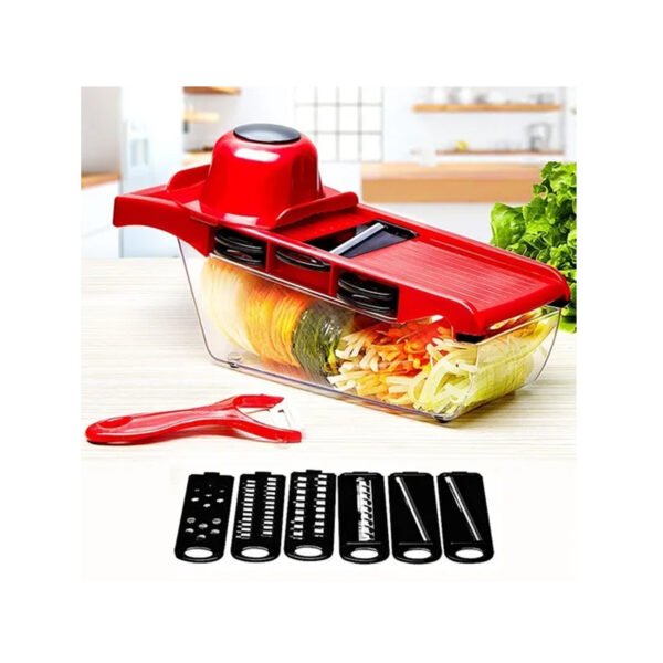CORTADORAS DE VERDURAS 10 EN 1 MANDOLINA+6 REPUESTOS + PELADOR - Imagen 2