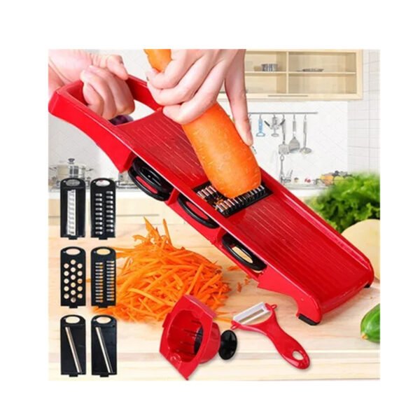 CORTADORAS DE VERDURAS 10 EN 1 MANDOLINA+6 REPUESTOS + PELADOR - Imagen 3