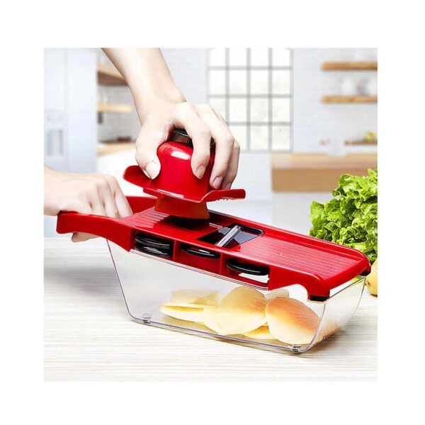CORTADORAS DE VERDURAS 10 EN 1 MANDOLINA+6 REPUESTOS + PELADOR - Imagen 6