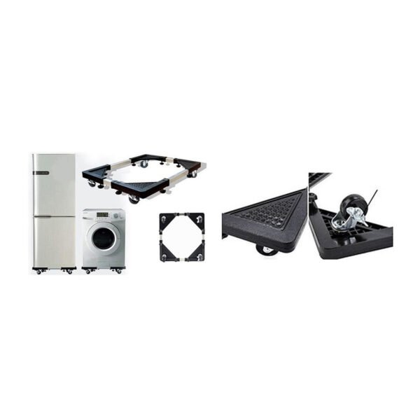 BASE AJUSTABLE MULTIUSO RUEDAS COCINA LAVADORA REFRIGERADOR - Imagen 4