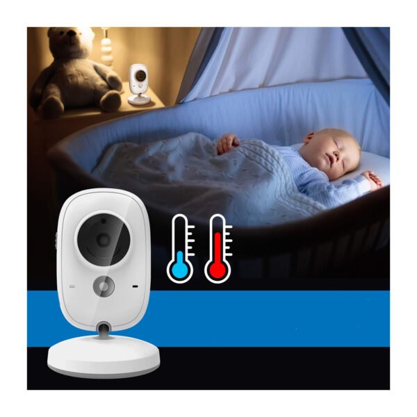 CAMARA MONITOR BEBE INALAMBRICA CON MICROFONO Y VISION NOCTURNA - Imagen 2