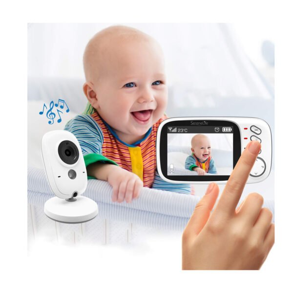 CAMARA MONITOR BEBE INALAMBRICA CON MICROFONO Y VISION NOCTURNA - Imagen 3
