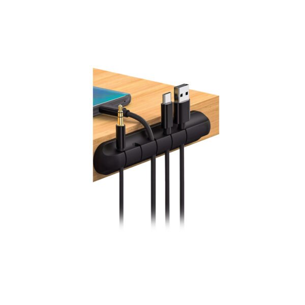 ORGANIZADOR CABLES 5 RANURAS, FUERTE ADHERENCIA, FLEXIBLE - Imagen 2