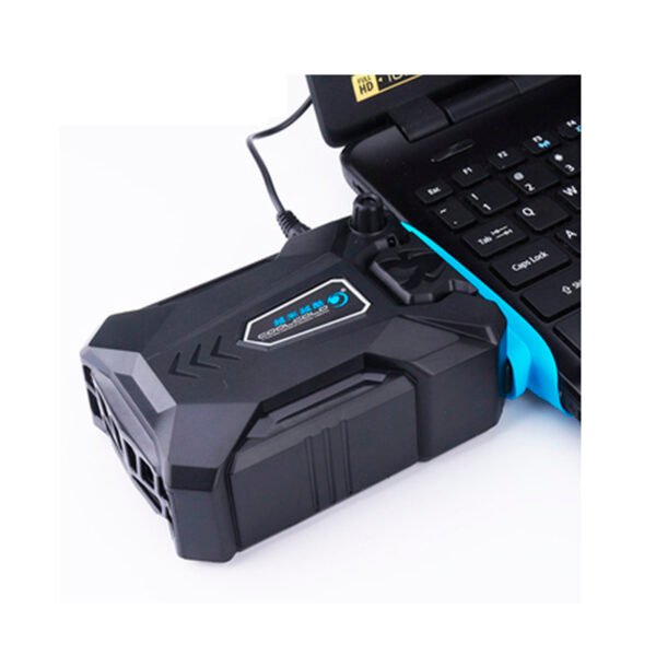 VENTILADOR ENFRIADOR PARA NOTEBOOK, DISEÑO SILENCIOSO, INCLUYE 3 FUNDAS DE SILICONA AZUL - Imagen 5