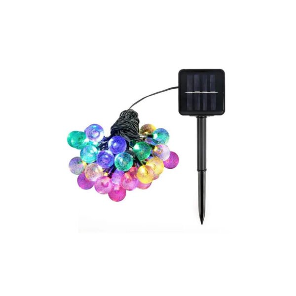 GUIRNALDA MULTICOLOR DE LUCES SOLARES LED IMPERMEABLES EXT.10 METROS - Imagen 2