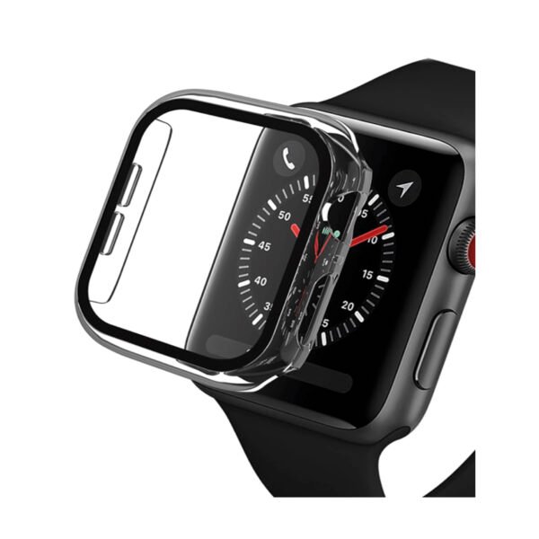 PROTECTOR 40MM CARCASA APPLE WATCH, ALTA TRANSPARENCIA, PROTEJE PANTALLA Y BORDES. WHITE - Imagen 3