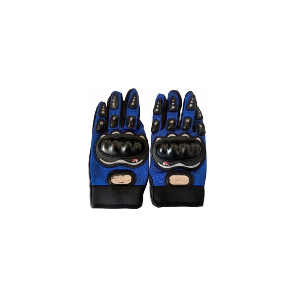 GUANTES PARA MOTOCICLISTAS, MATERIAL PVC ANTIDESLIZANTE Y RESISTENTE, REFUERZO EN LOS DEDOS, AJUSTE CON VELCRO