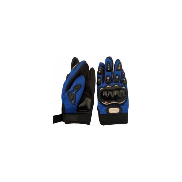 GUANTES PARA MOTOCICLISTAS, MATERIAL PVC ANTIDESLIZANTE Y RESISTENTE, REFUERZO EN LOS DEDOS, AJUSTE CON VELCRO - Imagen 3