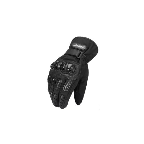 GUANTES PARA MOTOCICLISTA MADBIKE, IMPERMEABLES, MICROFIBRA, TERCIOPELO, PUÑO ELASTICO, BLOQUE DE GOMA, TALLA L.