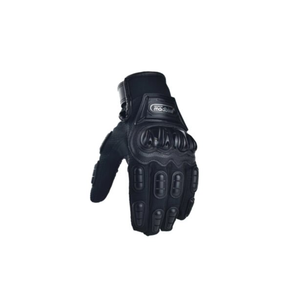 GUANTES PARA MOTOCICLISTA MADBIKE, IMPERMEABLES, MICROFIBRA, TERCIOPELO, PUÑO ELASTICO, BLOQUE DE GOMA, TALLA L. - Imagen 2
