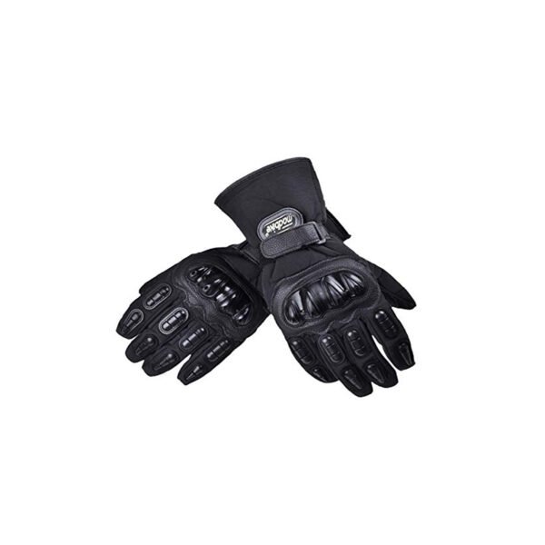GUANTES PARA MOTOCICLISTA MADBIKE, IMPERMEABLES, MICROFIBRA, TERCIOPELO, PUÑO ELASTICO, BLOQUE DE GOMA, TALLA L. - Imagen 3