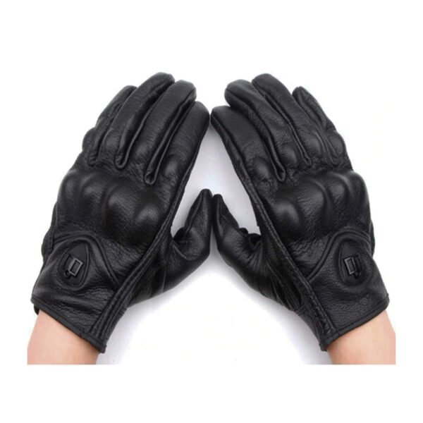 GUANTES DE MOTO, PALMA ANTIDESLIZANTE, PROTECTOR DE NUDILLOS, CIERRE DE VELCRO, DEDO TACTIL, BROCHE DE PRESION, TALLA M.