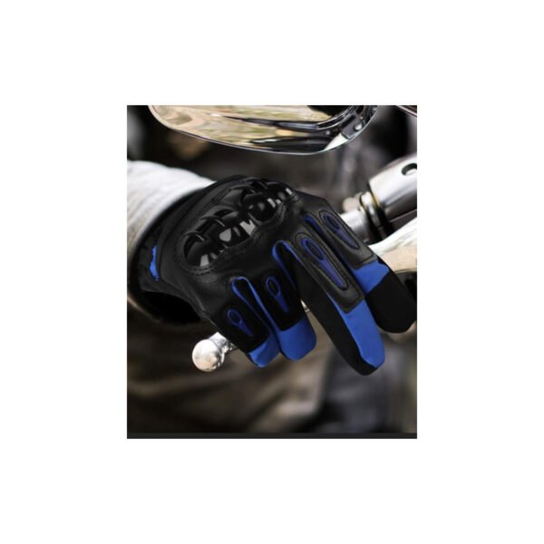 GUANTES TERMICOS PRO-BIKER, PALMA ANTIDESLIZANTE, IMPERMEABLES, PROTECCION EN NUDILLOS, RELLENO DE ALGODON. - Imagen 4