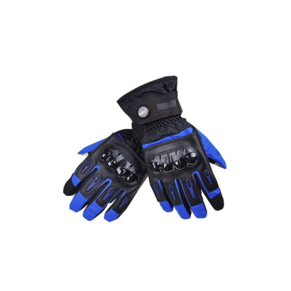 GUANTES TERMICOS PRO-BIKER, PALMA ANTIDESLIZANTE, IMPERMEABLES, PROTECCION EN NUDILLOS, RELLENO DE ALGODON. - Imagen 5