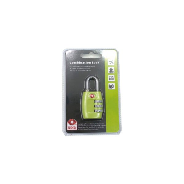 CANDADO SE SEGURIDAD PARA MALETA CON CLAVE. GREEN - Imagen 2