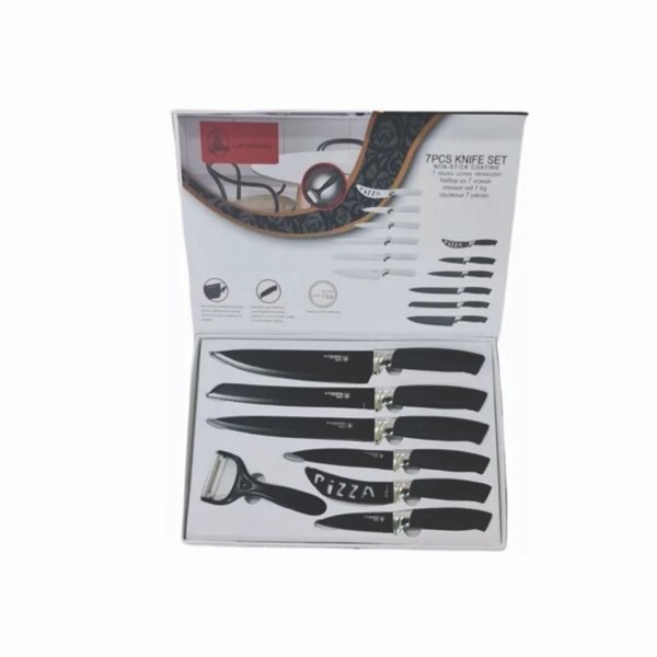 SET DE CUCHILLOS 7 PIEZAS ANTIBACTERIANO ANTIADHERENTE - Imagen 3