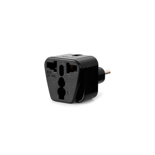 ADAPTADOR ENCHUFE EURO AMERICANO - CAJA X 20 UNIDADES - BLACK - Imagen 2