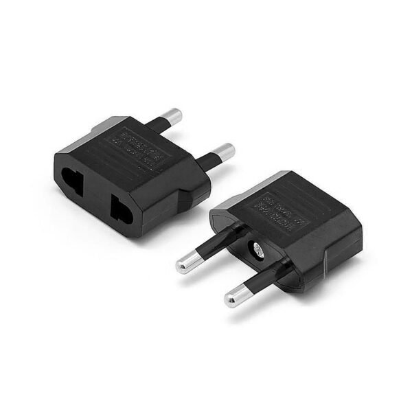 ADAPTADOR ENCHUFE EURO AMERICANO - BOLSA X 50 UNIDADES - Imagen 2