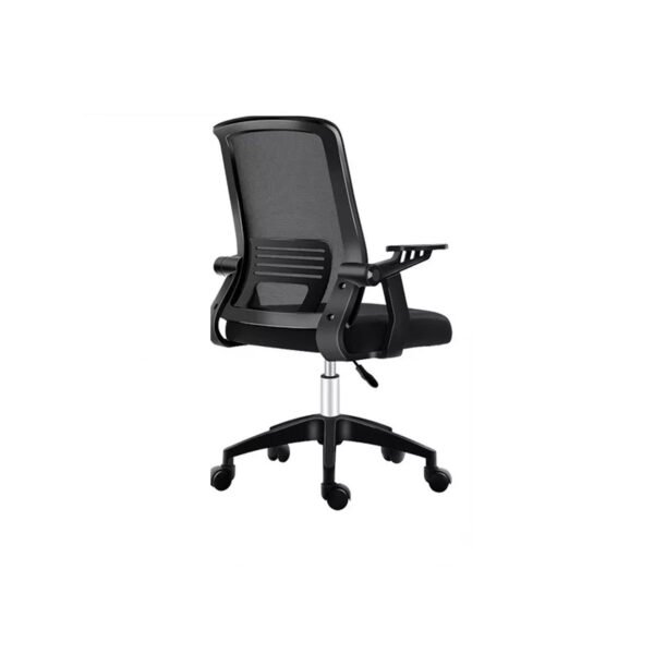 SILLA DE ESCRITORIO CRUSEC OFICINA MESA EJECUTIVA ERGONÓMICA CON TAPIZADO DE MALLA NEGRO