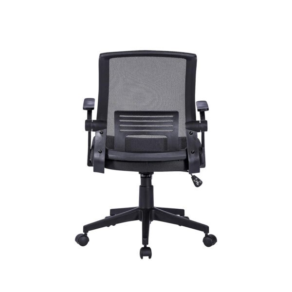 SILLA DE ESCRITORIO CRUSEC OFICINA MESA EJECUTIVA ERGONÓMICA CON TAPIZADO DE MALLA NEGRO - Imagen 5