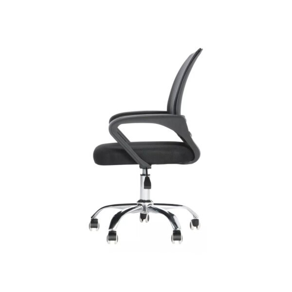 SILLA ESCRITORIO NEGRA APOYA BRAZOS MALLA ERGONOMICA - Imagen 3