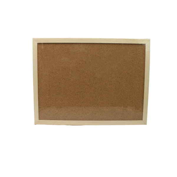 TABLERO DE CORCHO  40 X 30 INCLUYE FIJADORES DE NOTAS Y COLGANTE