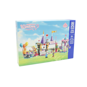 SET ARMABLE , 258 PIEZAS, PARQUE DE DIVERSIONES, RECOMENDADO PARA MAYORES DE 6 AÑOS.