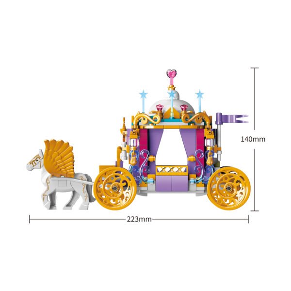 SET ARMABLE , 376 PIEZAS, CARRUAJE PRINCESA, RECOMENDADO PARA MAYORES DE 6 AÑOS. - Imagen 6