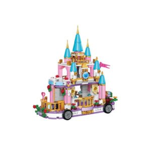 SET DE BLOQUES , 454 PIEZAS, CASTILLO SOBRE RUEDAS, RECOMENDADO PARA NIÑOS MAYORES DE 6 AÑOS.