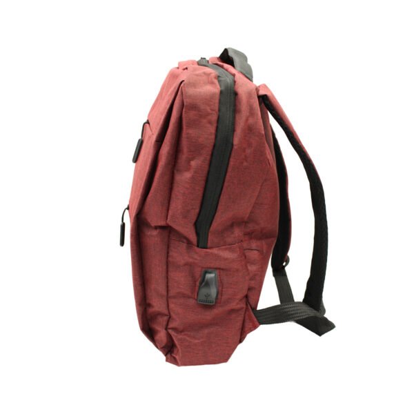 MOCHILA PARA NOTEBOOK CON PUERTO DE CARGA ROJA - Imagen 2