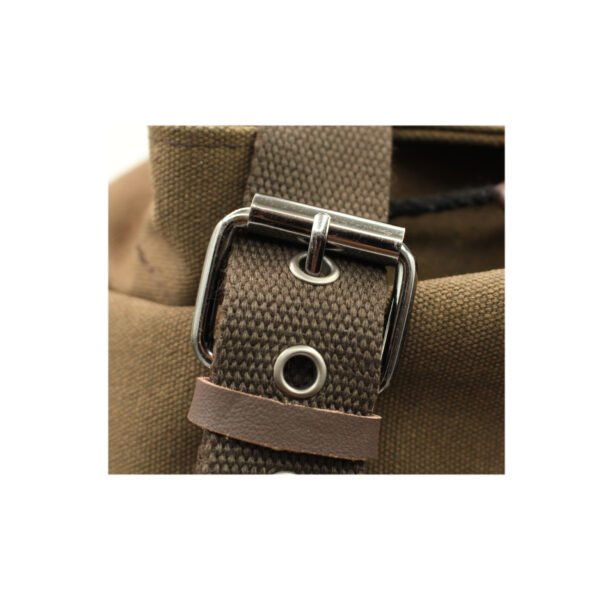 MOCHILA CON BOLSILLO DELANTERO  Y CORREAS CAFE - Imagen 3