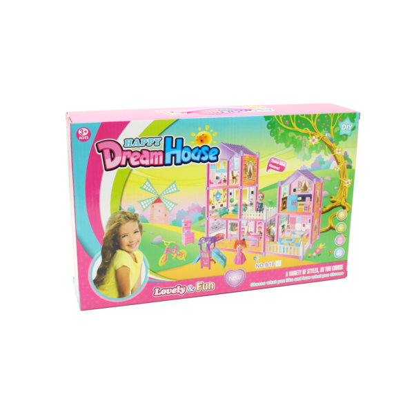 CASA DE MUÑECAS 3 PISOS ROSADA - Imagen 3