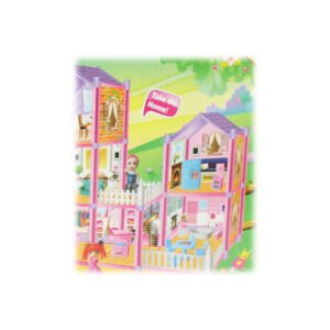 CASA DE MUÑECAS 3 PISOS ROSADA