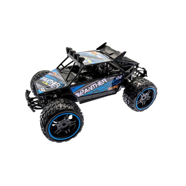 AUTO RALLY ALTA VELOCIDAD HASTA 12KM/H, ESCALA 1:10, CON BATERIA RECARGABLE Y CONTROL REMOTO. BLUE