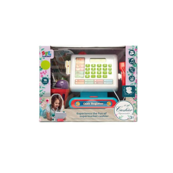 JUEGO DE CAJA REGISTRADORA CON LUZ Y SONIDO - 20 PIEZAS - Imagen 4
