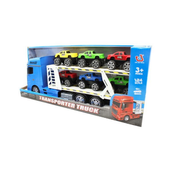 CAMION TRANSPORTADOR DE AUTOS A FRICCION - BLUE - Imagen 2