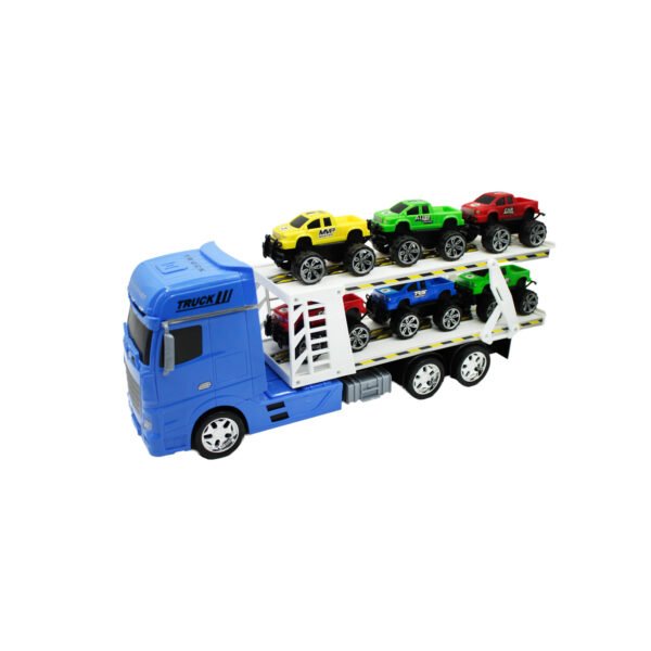 CAMION TRANSPORTADOR DE AUTOS A FRICCION - BLUE - Imagen 5