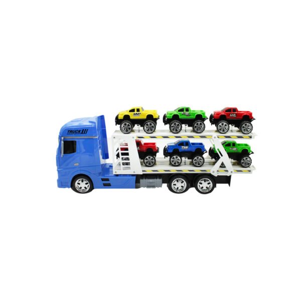 CAMION TRANSPORTADOR DE AUTOS A FRICCION - BLUE - Imagen 7