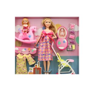 MUÑECA GINA - INCLUYE 2 BEBES Y ACCESORIOS