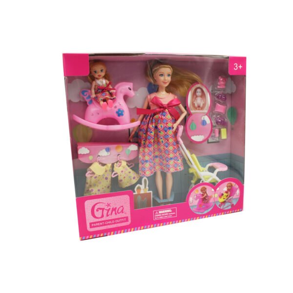 MUÑECA GINA - INCLUYE 2 BEBES Y ACCESORIOS - Imagen 2