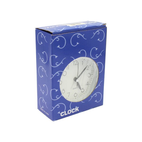 RELOJ DESPERTADOR ANALOGO SILENCIOSO CON LUZ Y CAMPANA BLACK - Imagen 2
