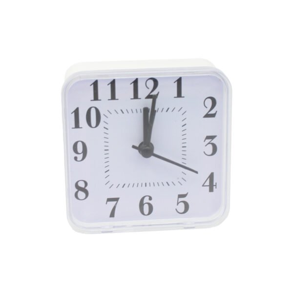 RELOJ DESPERTADOR CUADRADO WHITE