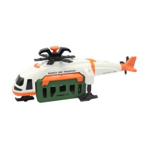 HELICOPTERO A FRICCION  CON LUZ Y SONIDO (2PCS) ESCALA 1:16