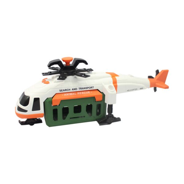 HELICOPTERO A FRICCION  CON LUZ Y SONIDO (2PCS) ESCALA 1:16